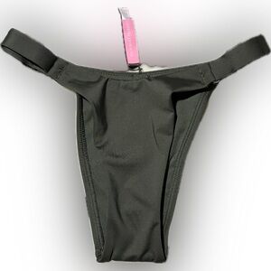Victoria’s Secret Brazilian bikini bottom only olive green size small BNWT